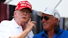 Donald Trump and Greg Norman in April 2024.