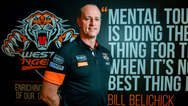 Mental toughness: Michael Maguire is bringing the pain at Wests Tigers.