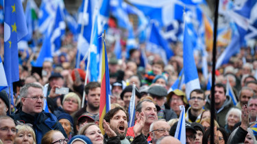 Scottish independence was rejected at a 2014 referendum but has gained new support since Brexit. 