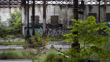 Inside the derelict Newtown Tram Depot, an asset the state is exploring for reuse. 