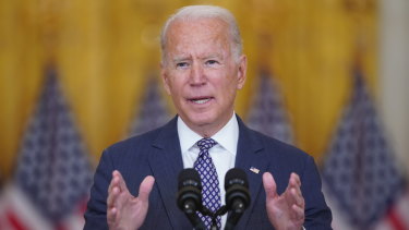US President Joe Biden said the evacuation at Kabul airport was being  conducted under dangerous circumstances.