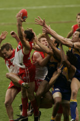 Leo Barry takes the match saving mark on the siren.
