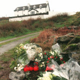 Flowers near the home of Sophie Toscan du Plantier who was murdered in West Cork in 1996.
