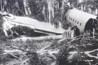 The RAAF Dakota that crashed in 1954.