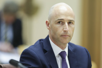 Brent Thomas, TikToK Australia’s director of public policy during a Senate estimates hearing last year. 
