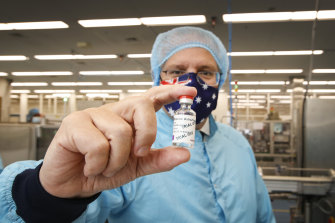 The independent regulator is expected to give approval within days to the AstraZeneca vaccine, which Prime Minister Scott Morrison saw being produced at the CSL facility last week.