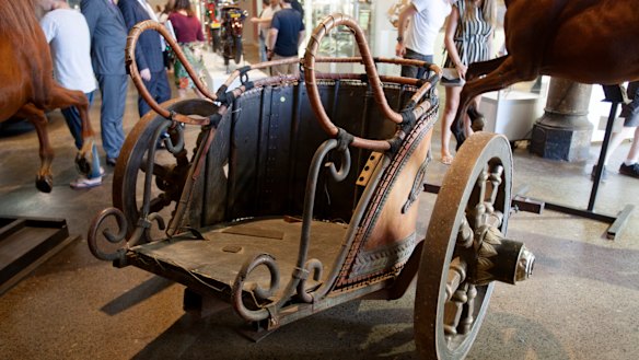 A fully functioning replica Roman chariot from the film <em>Gladiator</em>  sold for $65,000.