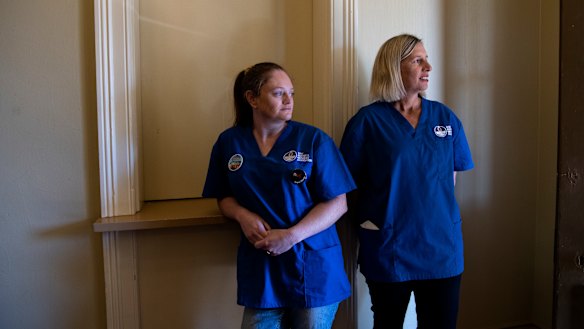 Registered Nurses Samantha Gregory-Jones and Sheree Staggs appeared at the Inquiry into health outcomes and access to health and hospital services in rural, regional and remote NSW. 