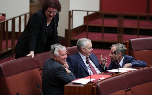 The votes of Centre Alliance senators Rex Patrick and Stirling Griff would be enough to pass the full package of tax cuts.