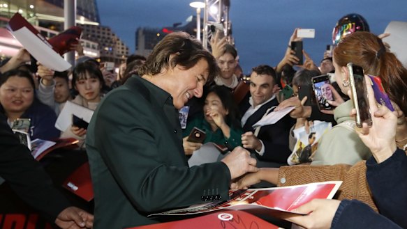Tom Cruise’s promotion for the new Mission: Impossible included a splashy Australian premiere in Sydney.