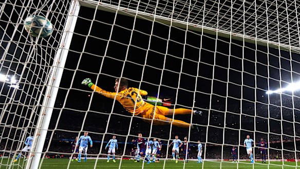 Messi adds his and Barca's second.