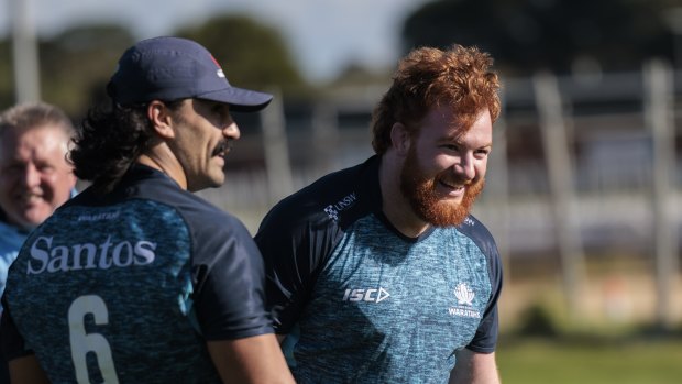 Harry Johnson-Holmes returns to the Waratahs’ starting XV this week.