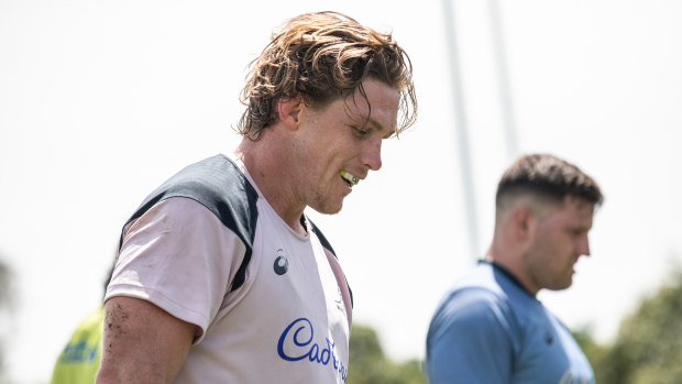 ‘Realistic’: Michael Hooper says he is taking his return day by day.