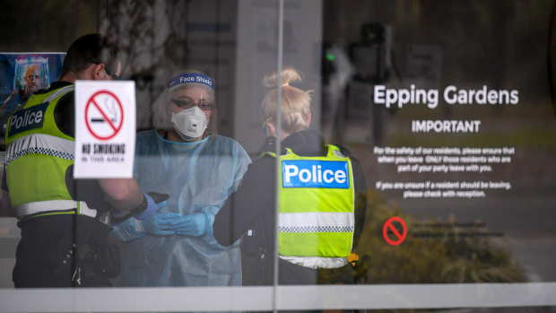 Epping Gardens Aged Care Facility in Epping on Wednesday.