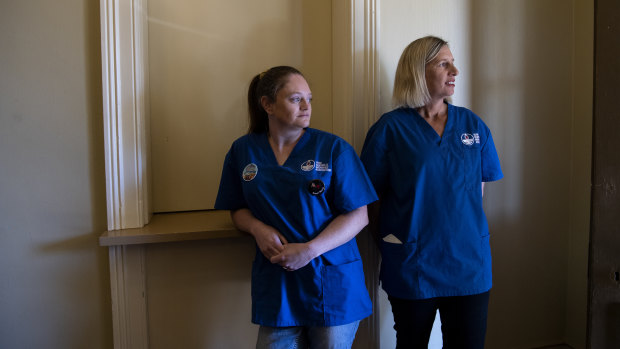 Registered Nurses Samantha Gregory-Jones and Sheree Staggs appeared at the Inquiry into health outcomes and access to health and hospital services in rural, regional and remote NSW. 