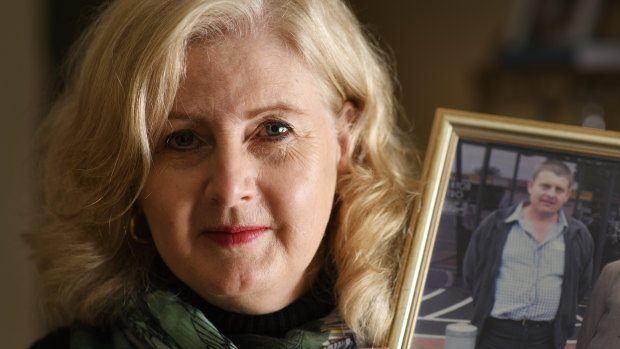 Leanne Longfellow, sister of David Harris, who died alone in his Parramatta home after missing an NDIS review appointment and having his payments cut off.