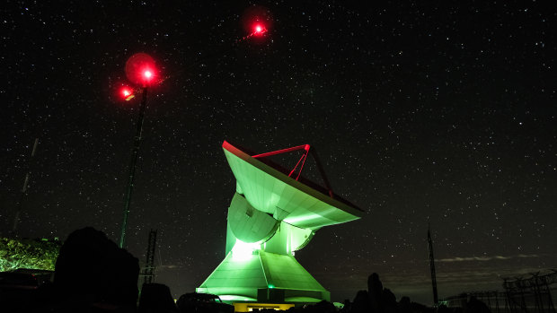 The Large Millimetre Telescope in Puebla, Mexico, part of the Event Horizon Telescope which was used to "see" the Messier 87 black hole in the constellation of Virgo.
