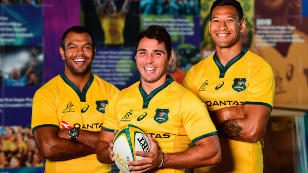 Raised in the west: Kurtley Beale, Nick Phipps and Israel Folau are looking forward to playing in their childhood backyards. 