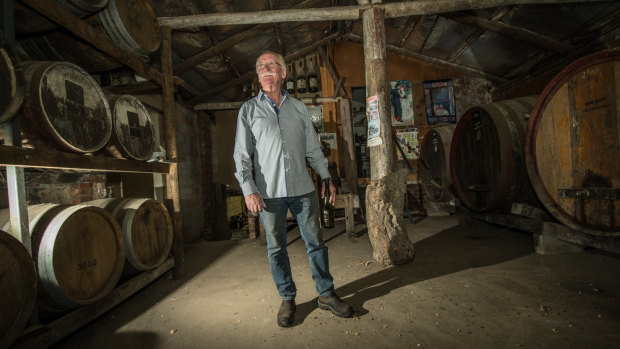 "I don’t think many other people would have persisted, but I had this faith": Ken Helm at his Murrumbateman winery.