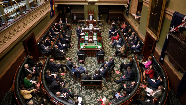 Full house in NSW Parliament on Tuesday,