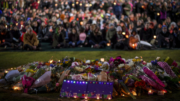 Thousand of people gathered in Princes Park in July 2018 for a candlelight vigil for Eurydice Dixon.