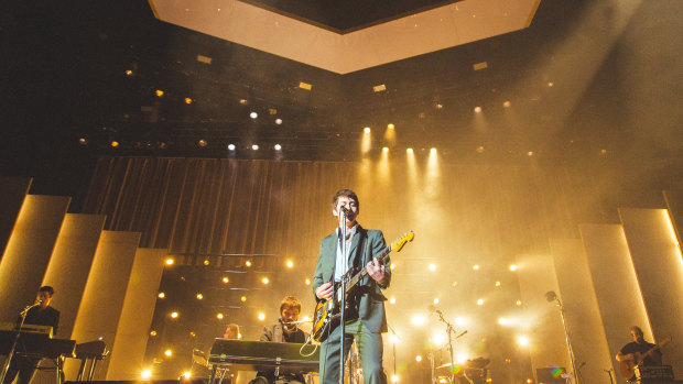 Alex Turner fronts the Arctic Monkeys on their Australian tour.