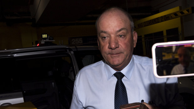 Daryl Maguire arriving at the ICAC in October 2020.