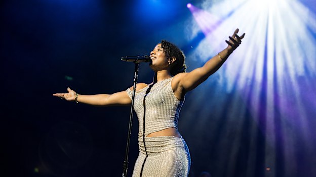 Jayda Ciocci performs in Encore at the Sydney Opera House. She has deferred enrolment in a Bachelor of Law and Bachelor of Psychological Science at the University of Wollongong, choosing to chase auditions.