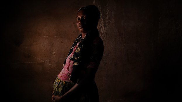 An eight-month pregnant Njiba Mputu was raped and held captive by pro-government Bana Mura militia  for six months before her escape.