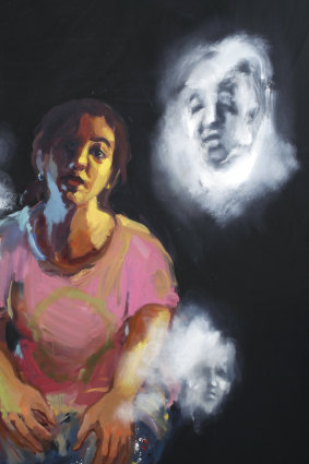 Wendy Sharpe’s Self Portrait with Three Ghosts.