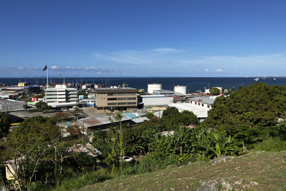 A view over Honiara, Solomon Islands.