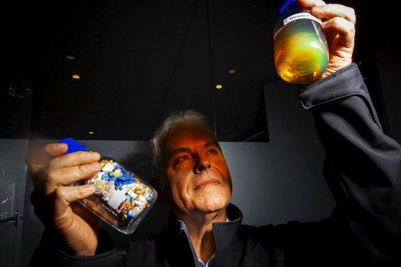 Len Humphreys, chief executive of Licella, and a co-inventor of a plastics to oil technology he says can make NSW and other regions 'plastic neutral'.