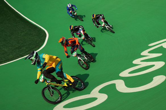 Willoughby racing in the heats in Rio, where he would finish sixth in the final.