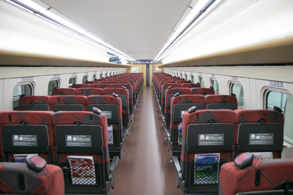Shinkansen are famously tidy.