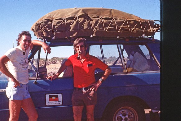 Hugh Taylor (left) and Fred Hollows set off in 1977.