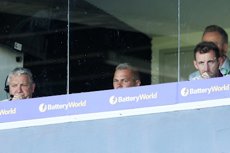 Anthony Seibold looks on during the round two match between Manly and the Knights at 4 Pines Park.