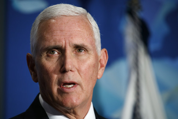 US Vice-President Mike Pence took China to task over its handling of pro-democracy protests.