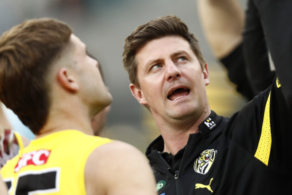 In the hot seat: Richmond caretaker coach Andrew McQualter.