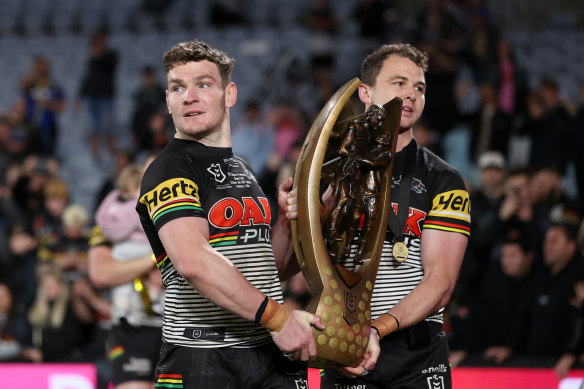 Make that two premierships and counting: Liam Martin and Dylan Edwards