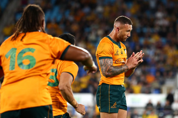 Quade Cooper played arguably his best Test on Sunday.