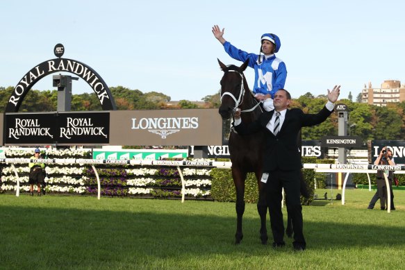 Winx after her final win in the 2019 Queen Elizabeth Stakes.