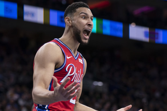 Ben Simmons has not played at all for the 76ers in the NBA this season.