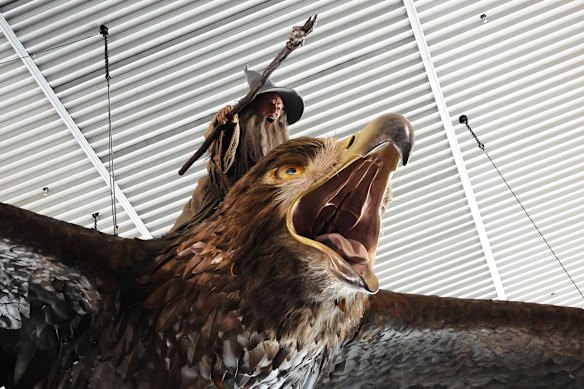 The sculpture has been on display at the airport since 2013.