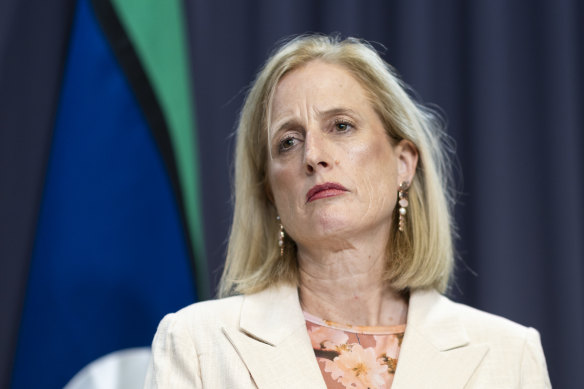 Finance Minister Katy Gallagher.