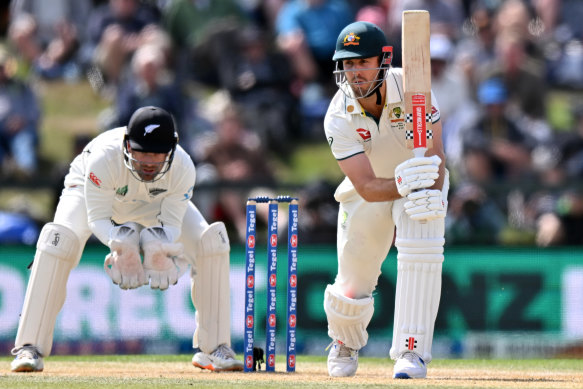 Mitchell Marsh has scored his 2000th run in Test matches.