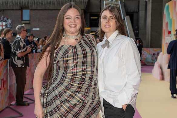 Stalter and her partner Maddie Allen at the Too Much premiere.
