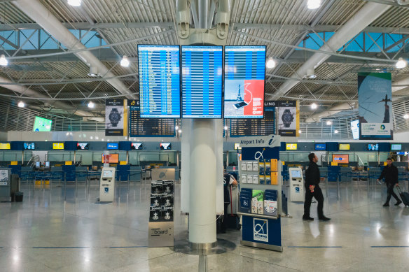 Athens International Airport architecture is bland.