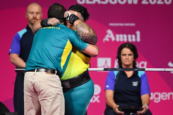 An emotional Watson after the event.