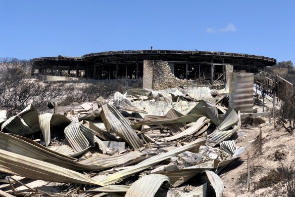 The Southern Ocean Lodge on Kangaroo Island was one of thousands of properties destroyed by this summer's bushfires. 