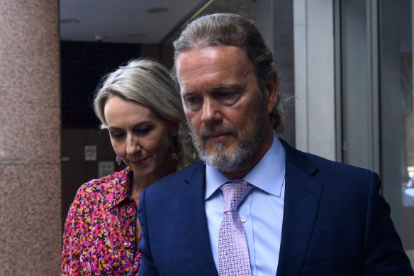 Craig McLachlan leaving his lawyer's chambers earlier this month.